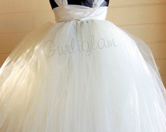 Ivory Flower Girl Dress, Tutu dress