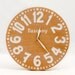 Vintage clock -Tuscany - pseudo vintage birch clock hand painted  native terracota