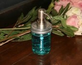 8oz Mason Jar Soap Dispenser with Metal Stainless Pump - Clear 1/2 Pint Jar Lotion Bottle - Ball Mason Canning Jar