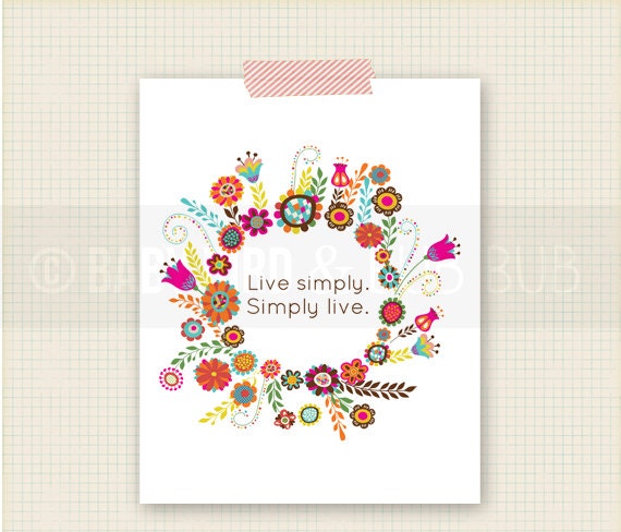 Floral - CUSTOMIZE - Art Print- Home Decor- Gift- Custom Wall Print Poster