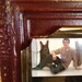5 x 7 maroon antique tin ceiling tile picture frame
