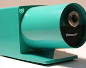 Panasonic Pana Point KP-22A Electric Pencil Sharpener Vintage Mod Turquoise - ThePencilPusher
