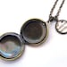 Typewriter Painted Locket Authors Love Writing Word Mini Pendant Brass Setting Library Card Necklace One of a Kind