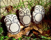 Mini Dream Pillow Cosmic Owlchemist- Original Owl Art w Flower of Life Sacred Geometry & Organic Herbs-  for FRIENDSHIP DREAMS HARMONY