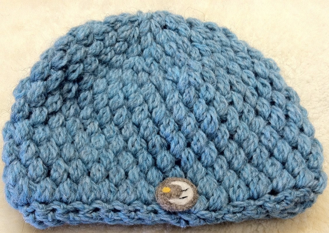 Blue Moon Crochet Hat