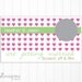 Hearts Custom Made Bridal Shower Scratch Off Game Card