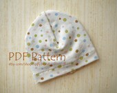 PDF PATTERN for Baby hat. Versatile beanie in three sizes.  -With permission to sell finished items-