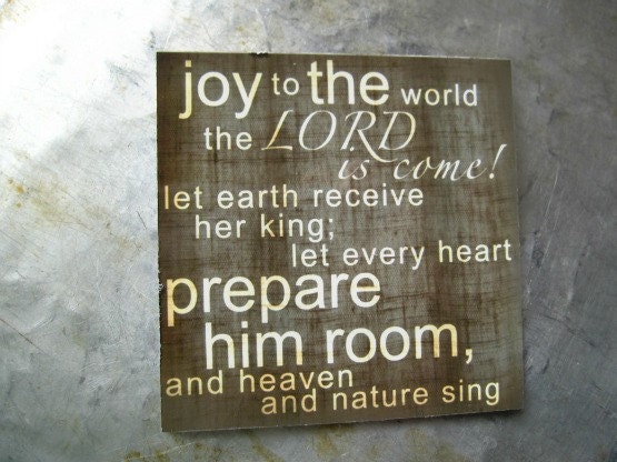 Joy to the World, 3x3, Magnet