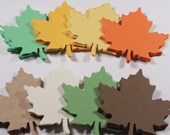 Fall Mix Leaf Diecuts/Wishing Tags/Thanksgiving/Party Supplies (80)