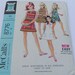 Vintage McCalls Pattern 8776 Girls Mini Dress in Six Version