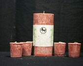 Palm Pillar Candles, Vanilla Scented for Horse Sign of Chinese Zodiac