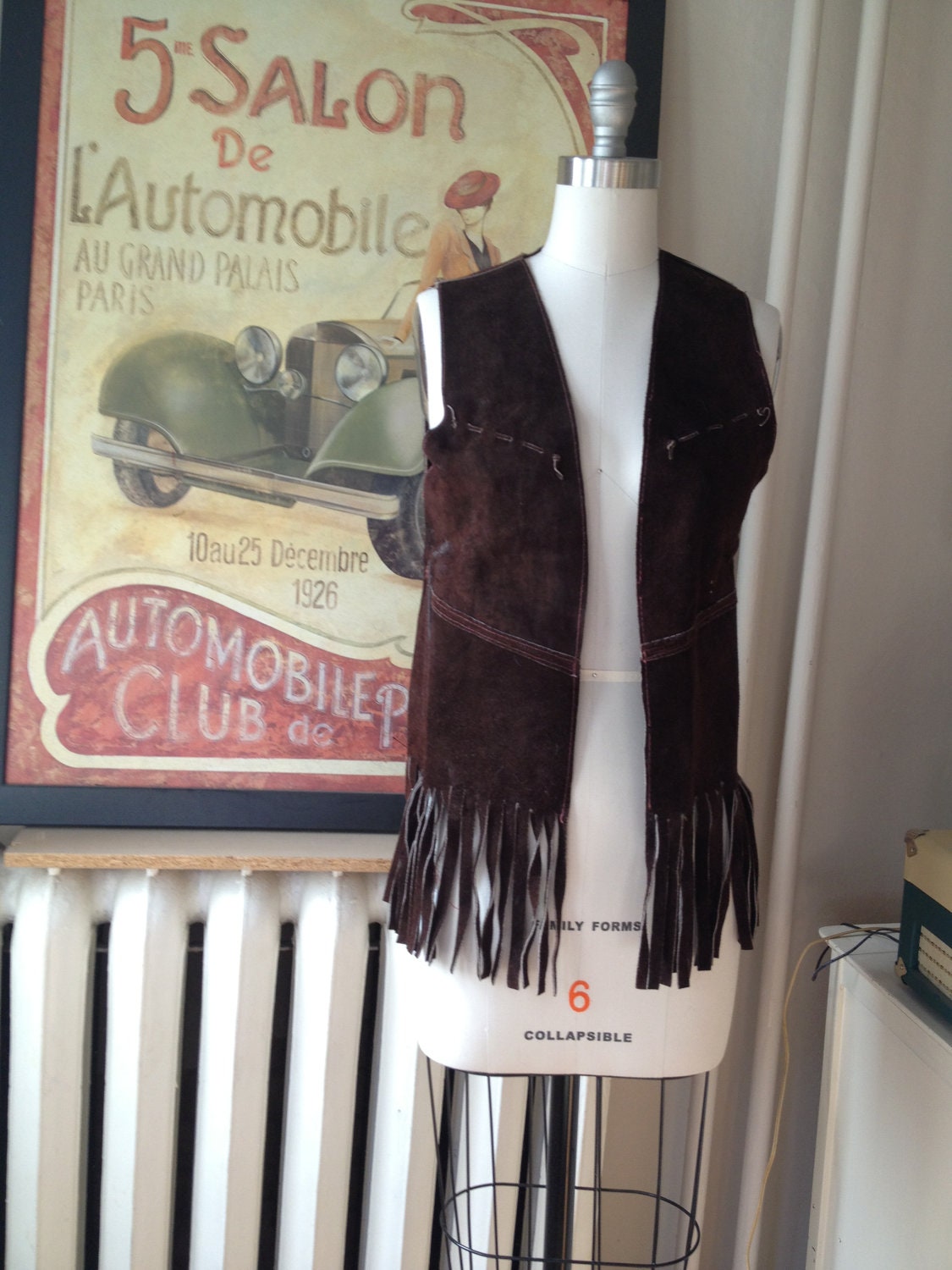 Brown Fringe Vest