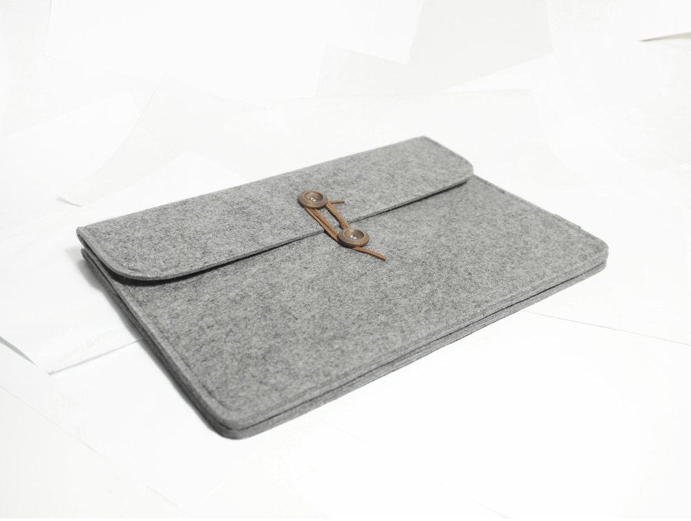Macbook air 13" Macbook Sleeve Wool Felt Custom Made Felt Case Cover Bag for Macbook air 13"
