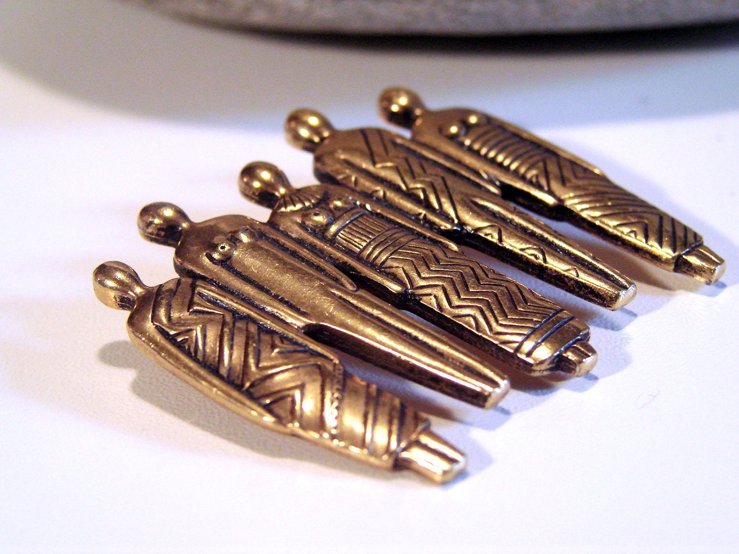 Laurel Burch 22K Gold Plated Brooch From The Art of Being A Human Being