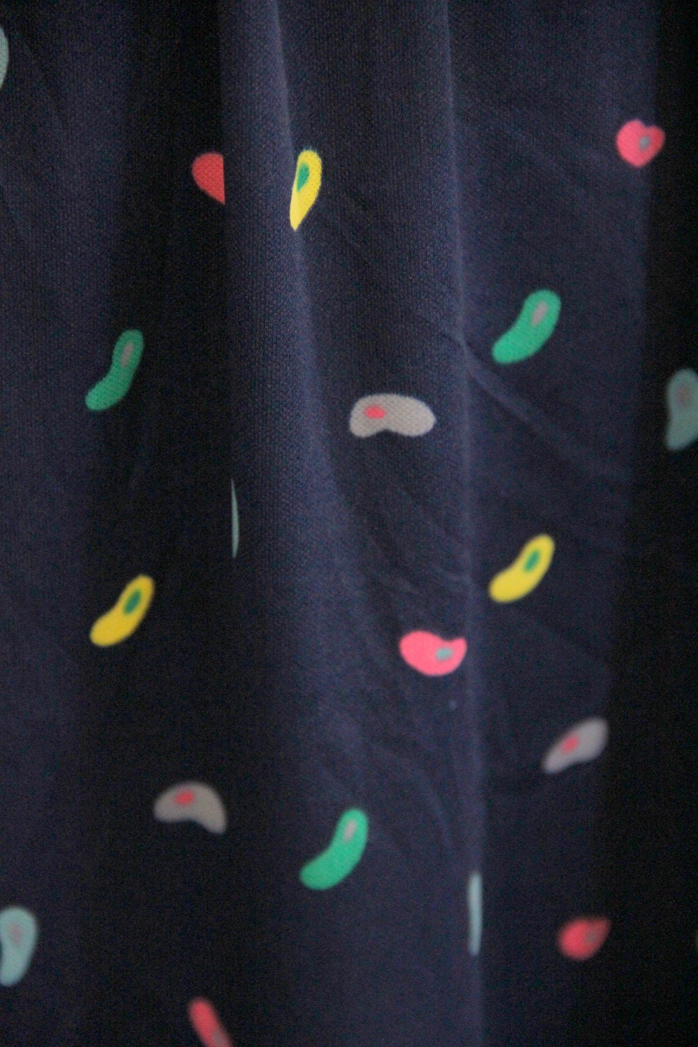Plus Size Vintage Dress Secretary Jelly Bean Print