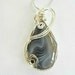 Wire Wrapped Pendant Botswana Agate, Handmade Jewelry
