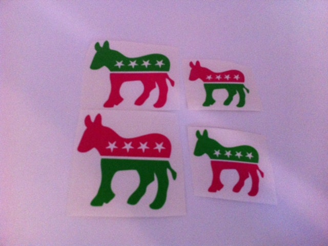 GOP Decals--- set of 4----2 three inch and 2 two inch dcals