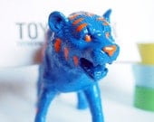 Electric Blue Tiger Business Card Holder