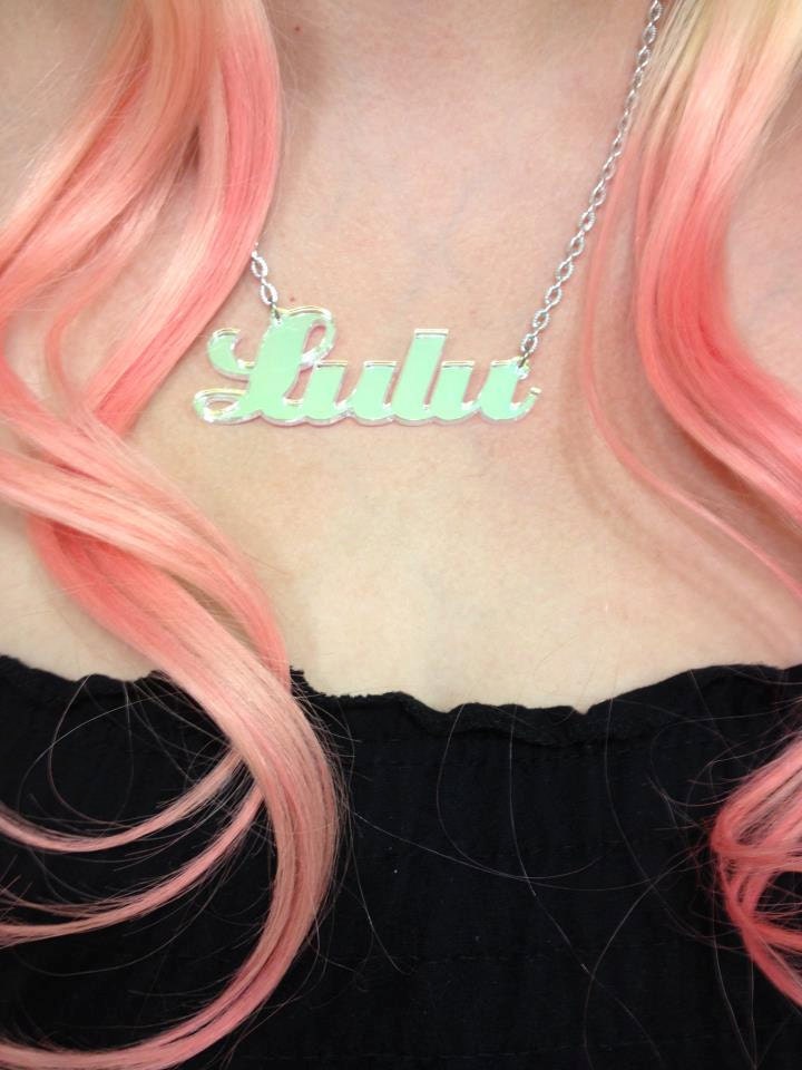 PEACHY colored human hair extension/ clip-in hair/ dip dye ombre (4) hair extensions