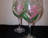 Buck & Doe Wine Glasses Camo Style