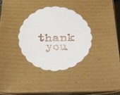 SALE - (12 count) Thank You Favor Box Stickers, Custom Orders & Discounts Available