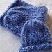 Adorable Baby Beanie Hat and Cocoon, Loom Knitted Baby Hat/Cocoon Set - Newborn Size - Cobalt Blue