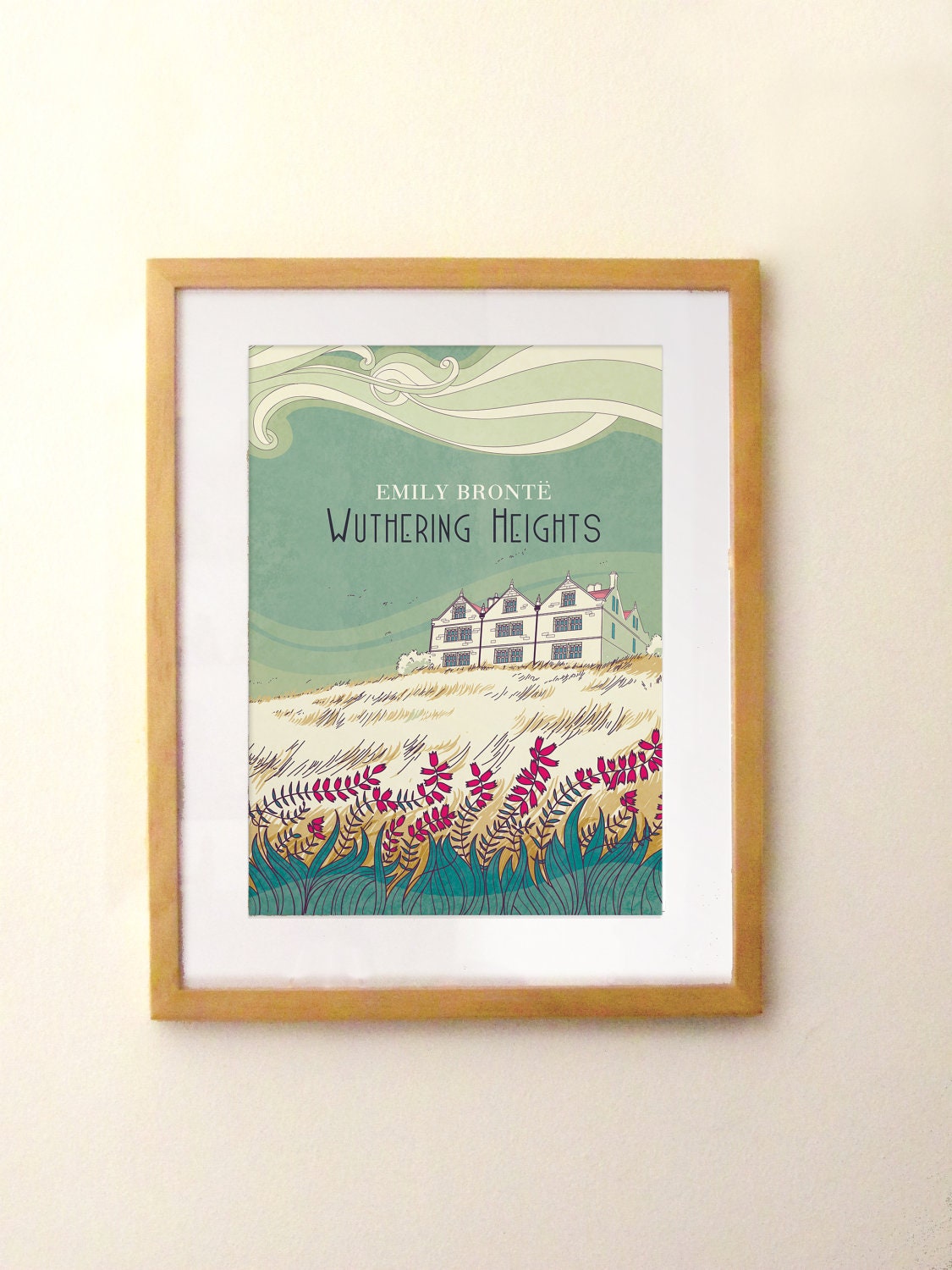 Wuthering Heigths poster - Emily Bronte - print (12,60 x 18,10)