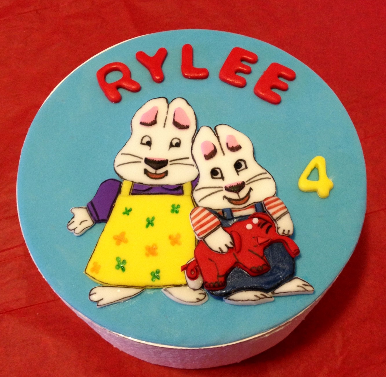 6 inch Max and Ruby Cake Topper