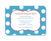 Seuss Inspired Birthday Invitation - Printable Birthday Invitation - Kid's Birthday Party Invite - 7x5 OR 6x4 DIY Printable Il_170x135