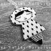 Little doll pendant Jolie Poupée diamond pattern