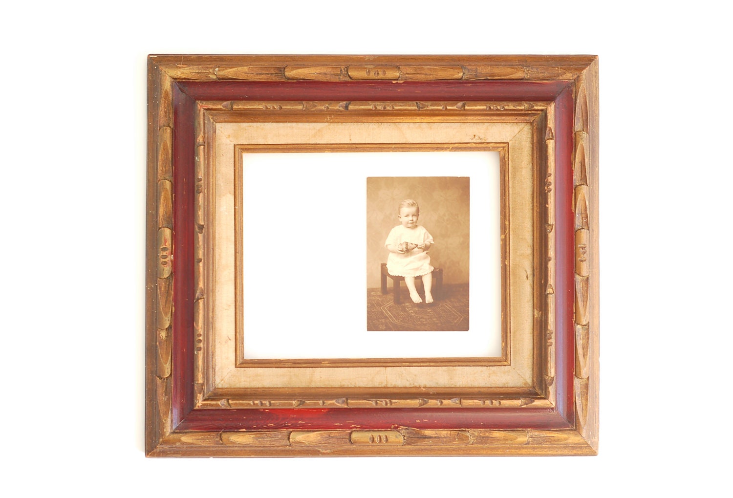 Vintage Carved Wood Frame Made in Mexico