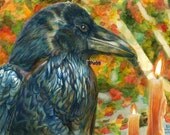 10 crow / raven blank greetings cards