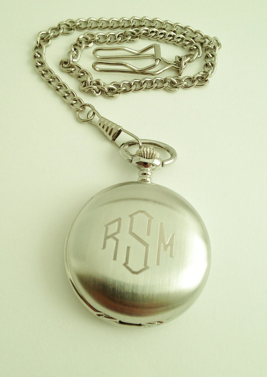 Mens Pocket Watch Engraved for Groomsmen Gift or Groom Gift