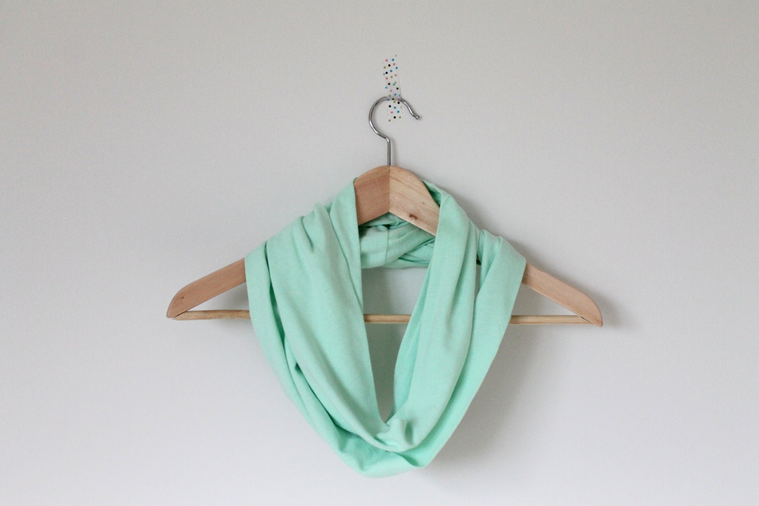 Infinity scarf, mint, circle scarf, loop scarf