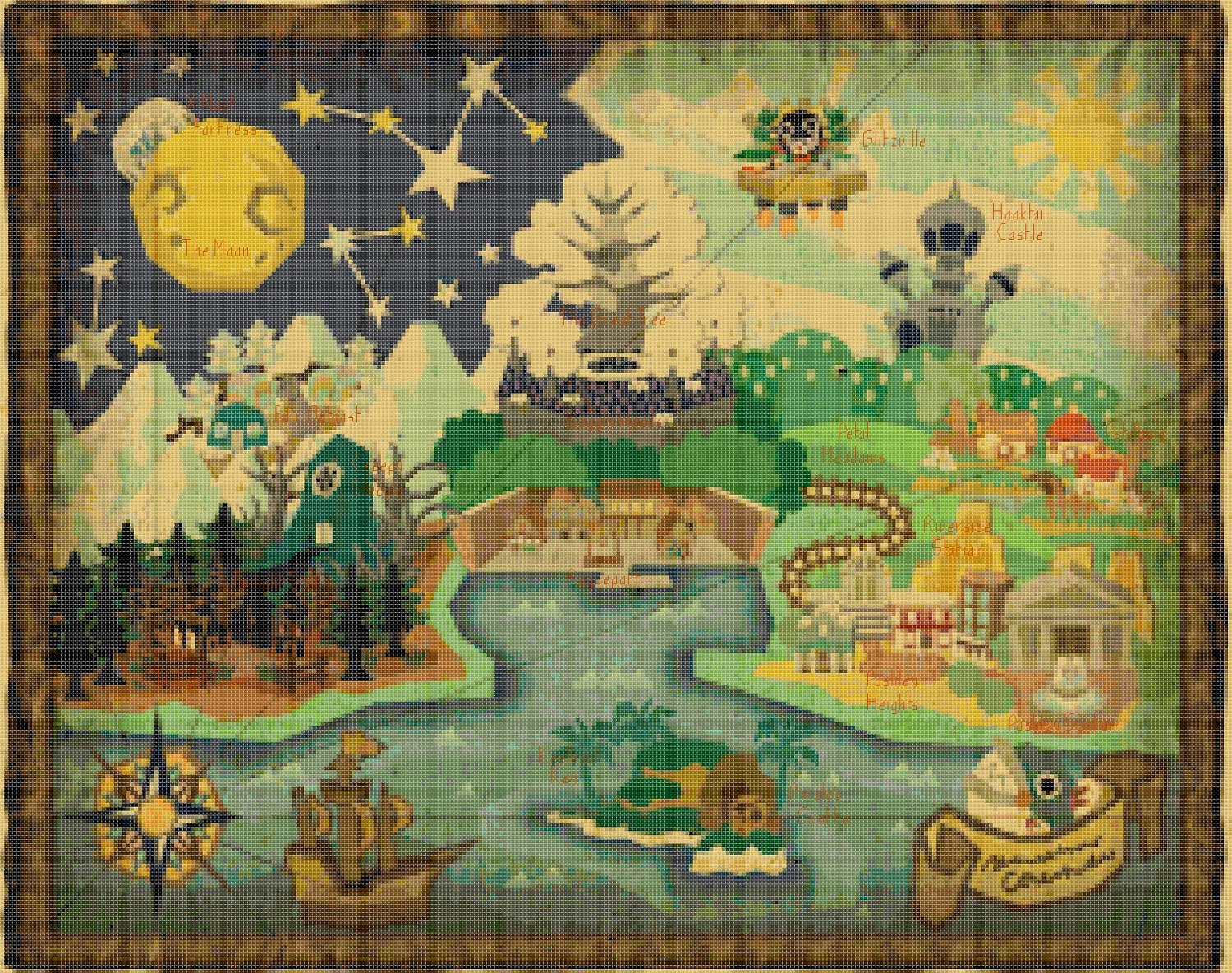 Paper Mario The Thousand Year Door World Map By Servostitches