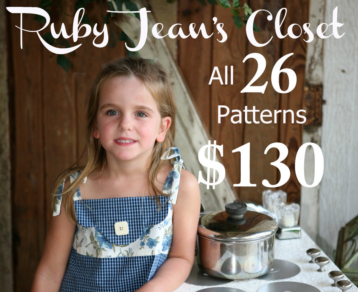 SALE Ruby Jean's Closet All 26 Patterns - that's just 5 bucks each