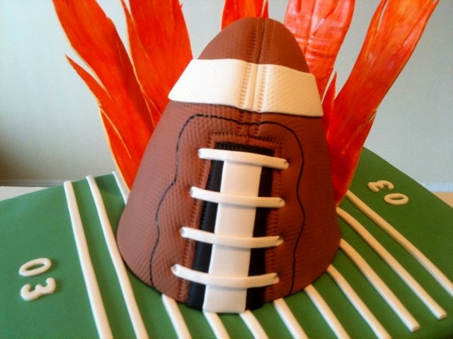 Football Cake Topper - Sports Theme Cake Decoration