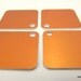 20 Square Stamping Tags, Orange Anodized Aluminum Dog Tags, Blank Stamping Tags