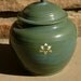 Lotus Flower Lidded Jar - hand thrown stoneware pottery