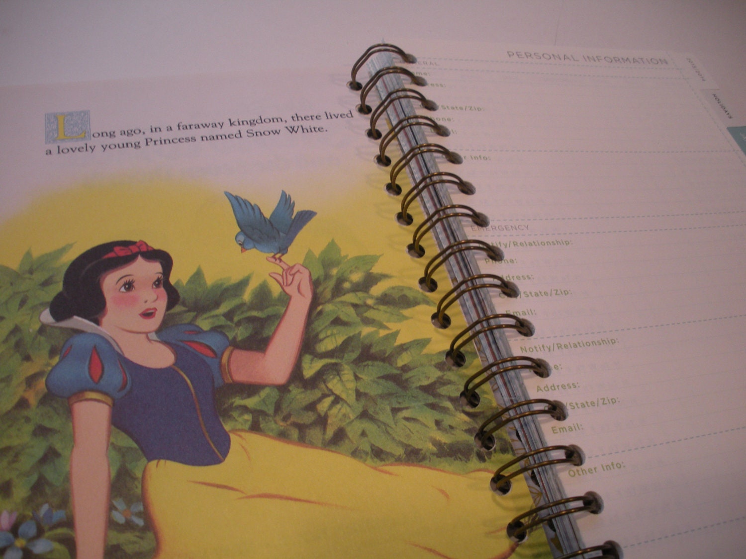 2013 Weekly Calendar Planner Snow White and the Seven Dwarfs Little Golden Book OR Other LGB