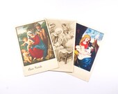Vintage Christmas postcards, paper ephemera, italian postcards
