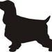 English Cocker Spaniel Dog Vinyl Window Decal