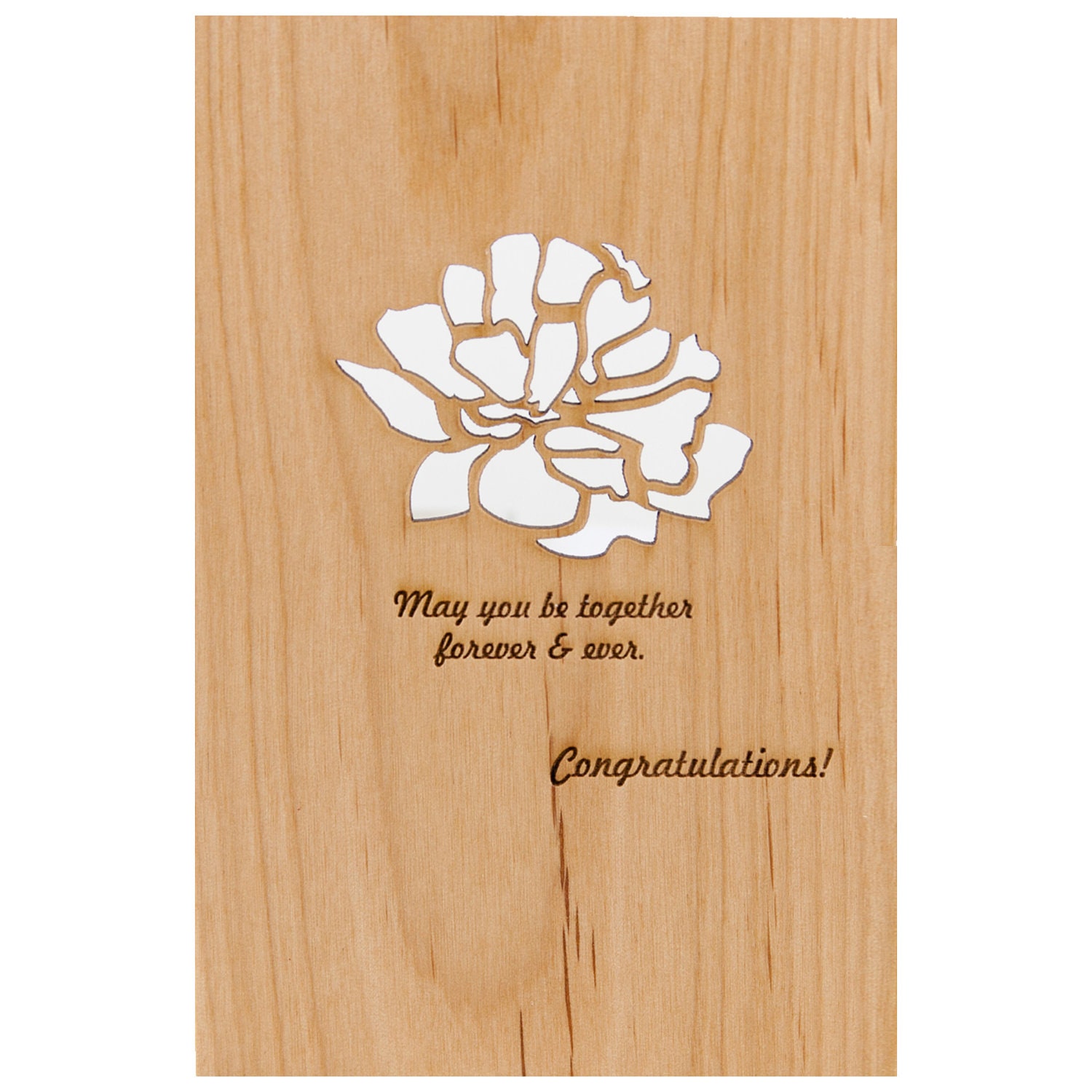 Wedding Congratulations Card, peony, gift for bride and groom