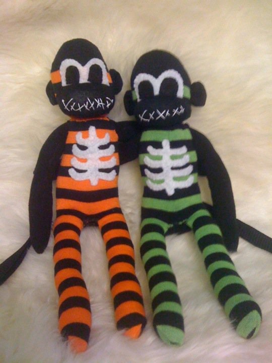 Custom Holiday Handmade Sock Monkeys