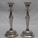 Pair Vintage Silver Candlesticks - Ianthe of England- Candle Holder Centerpiece- Art Deco Lighting Home Accessory- Wedding Anniversary Gift