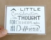 ATC, ACEO, Miniature Quote Art, Artist Trading Card, Doll House Art
