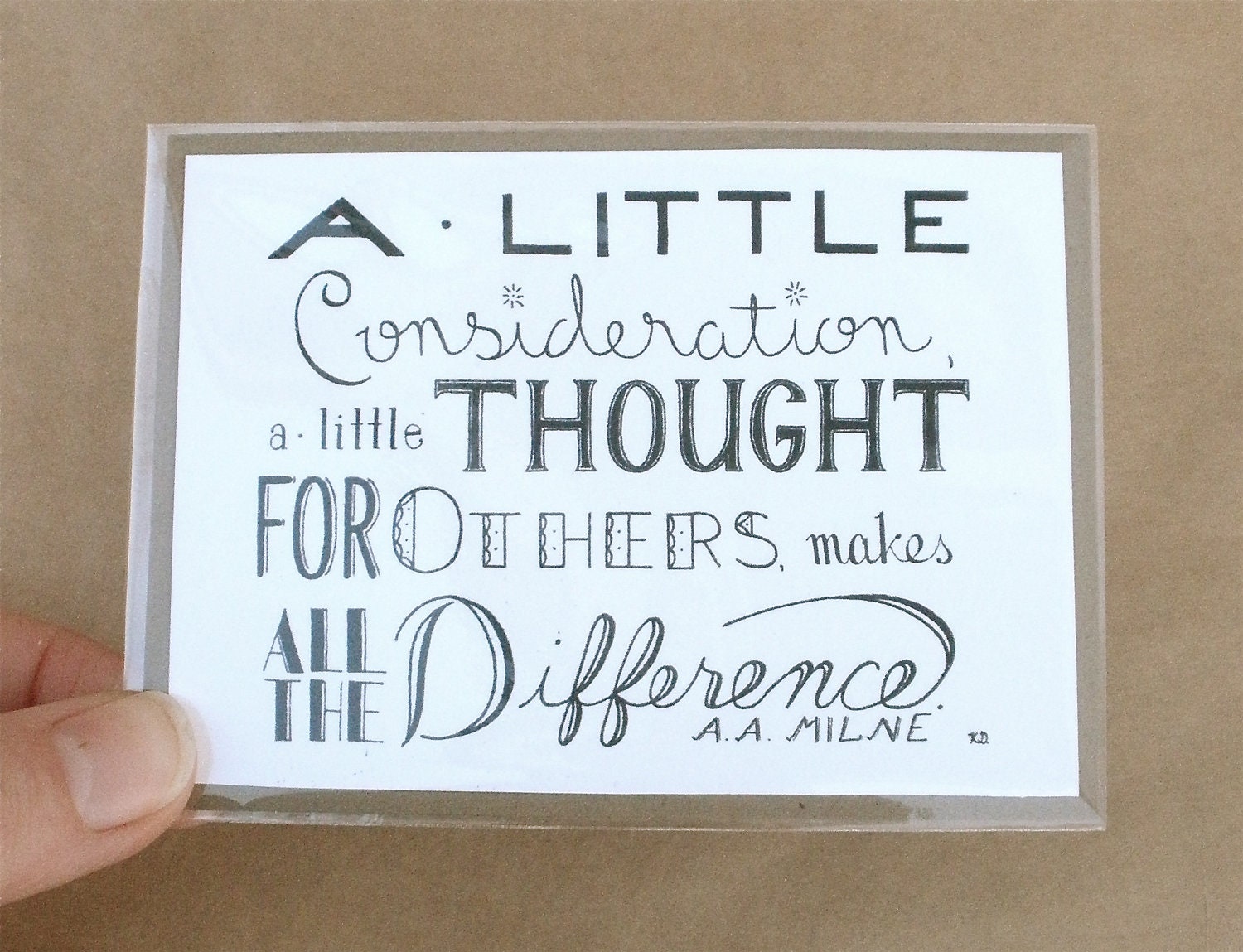 ATC, ACEO, Miniature Quote Art, Artist Trading Card, Doll House Art
