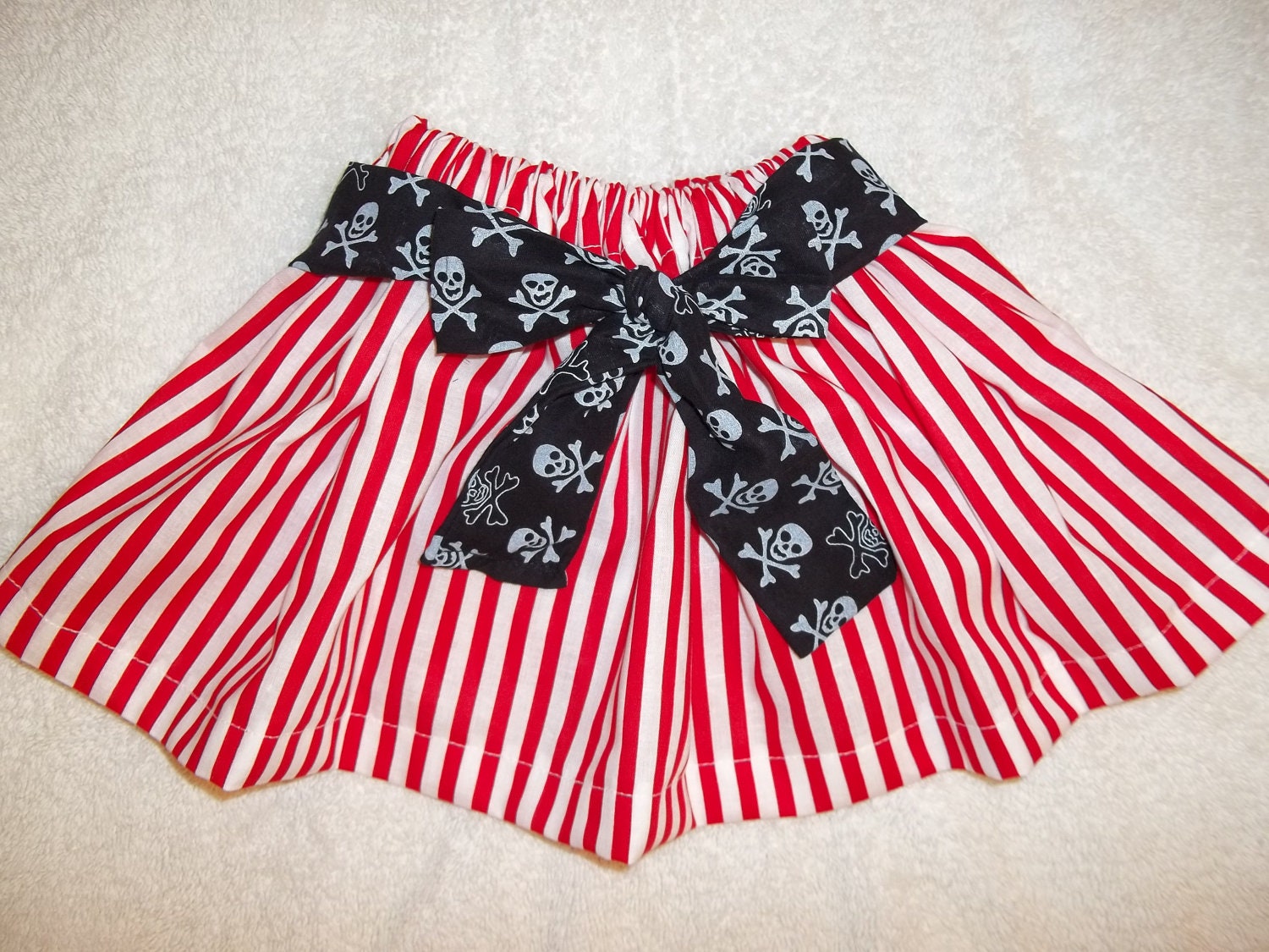 Pirate costume Skirt dress up Halloween red stripe black Pirate Sash carnival circus clown Girls Newborn 3 6 9 12 18 24 m 2T 3T 4T 5 6 7 8