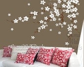 flowers wall decals cherry  blossom  vinyl wall decals girl nursery room wall decals sticker children wall decal- cherry blossom Z168 cuma