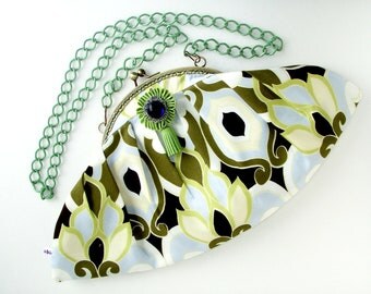 Art Deco,1920s Purse, Belle Epoque Abstract Print Purse